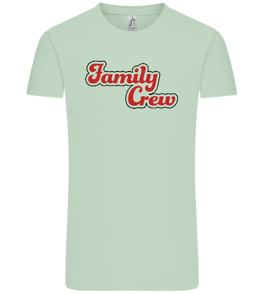 Family Crew Design - Comfort Unisex T-Shirt_ICE GREEN_front