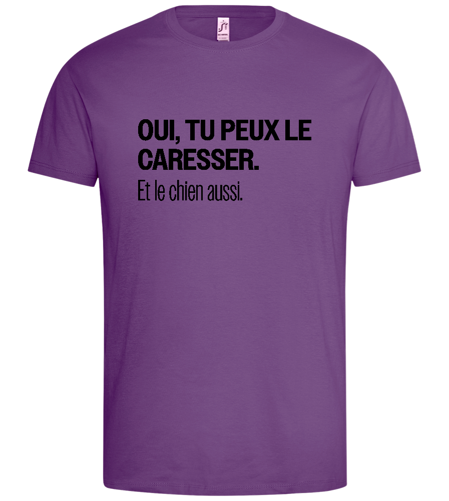 Tu Peux le Caresser Design - Premium men's t-shirt_LIGHT PURPLE_front