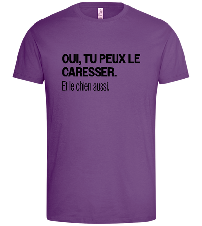 Tu Peux le Caresser Design - Premium men's t-shirt_LIGHT PURPLE_front