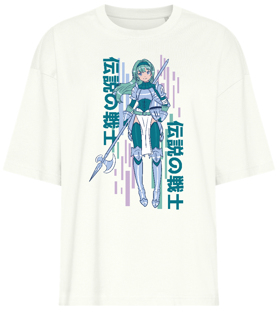 Armored Knight Design - Premium women's oversized t-shirt_OFF-WHITE_front