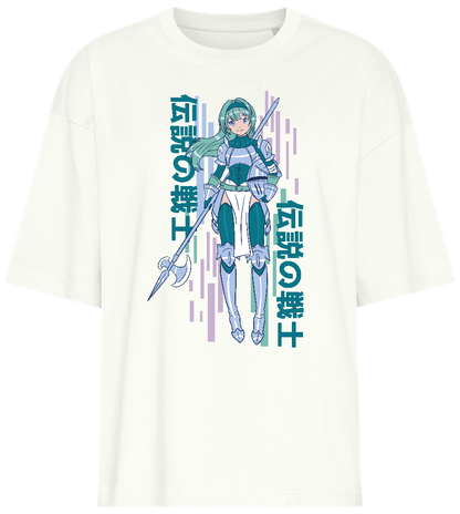 Armored Knight Design - Premium women's oversized t-shirt_OFF-WHITE_front