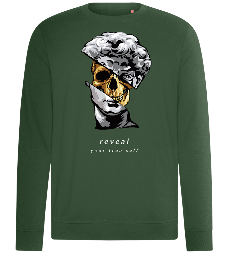 Reveal Your True Self Design - Comfort unisex sweater_GREEN BOTTLE_front