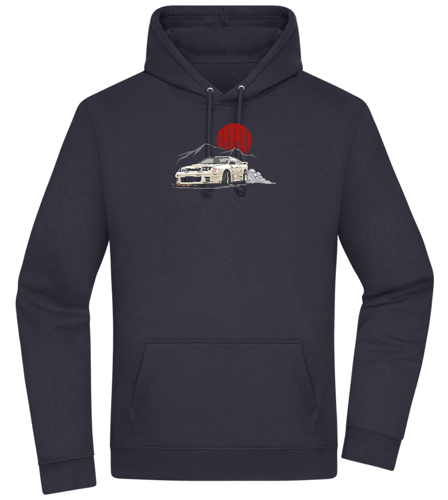 Skyline Car Design - Premium Essential Unisex Hoodie_FRENCH NAVY_front