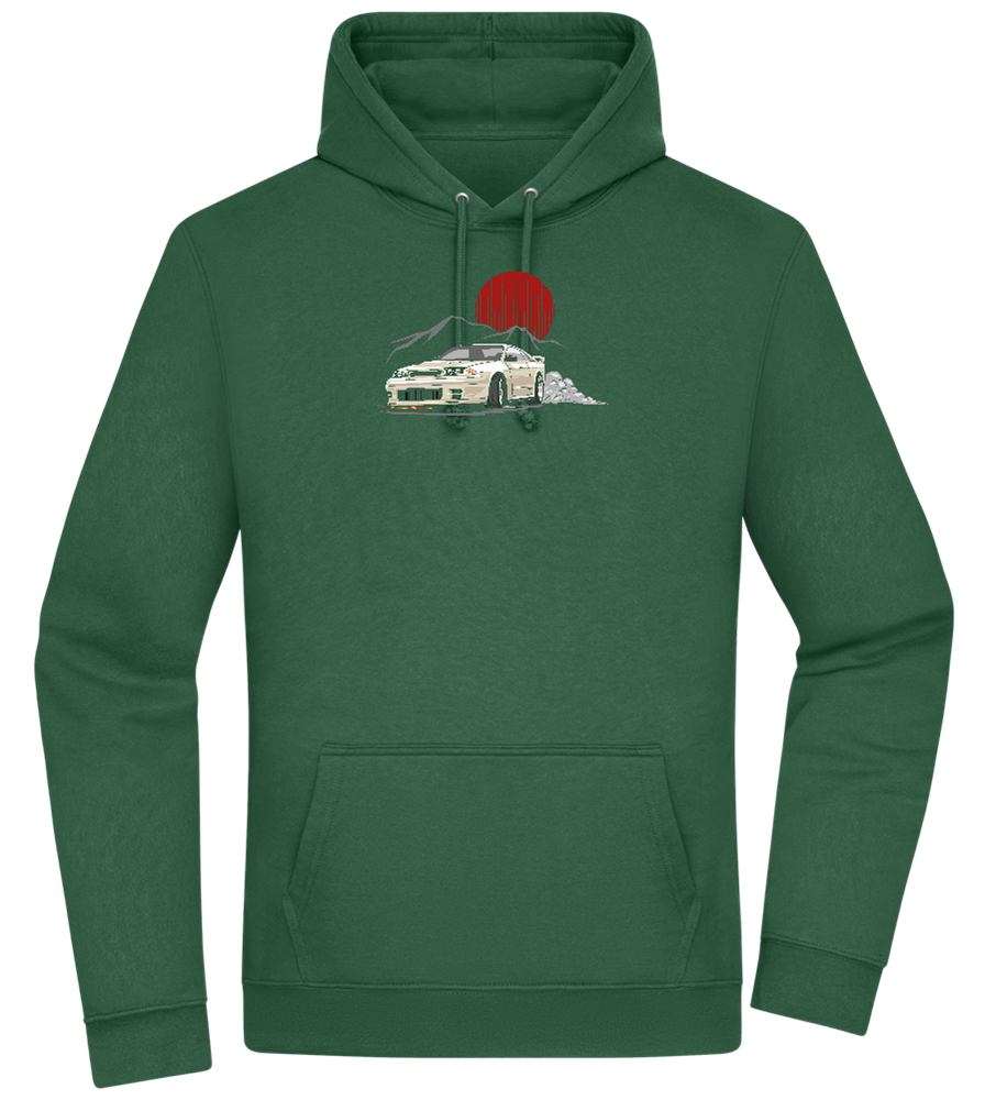 Skyline Car Design - Premium Essential Unisex Hoodie_GREEN BOTTLE_front