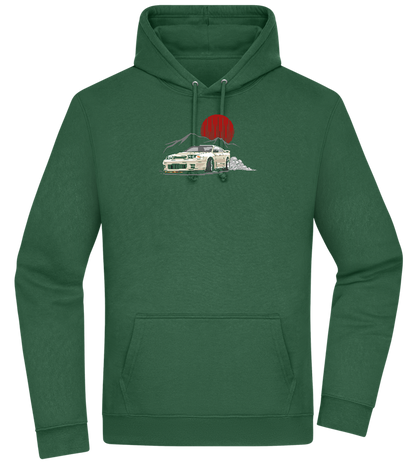 Skyline Car Design - Premium Essential Unisex Hoodie_GREEN BOTTLE_front