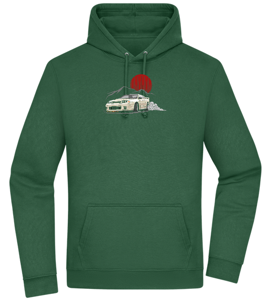 Skyline Car Design - Premium Essential Unisex Hoodie_GREEN BOTTLE_front