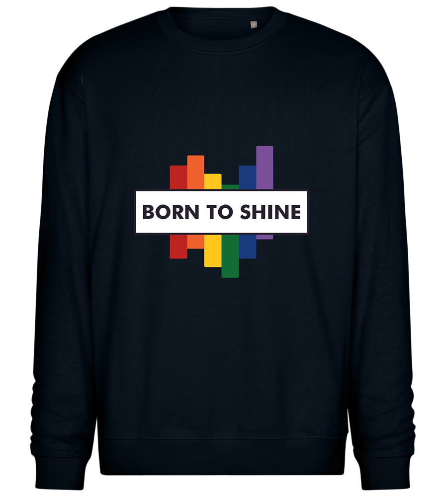 Born to Shine Design - Comfort Essential Unisex Sweater_BLACK_front