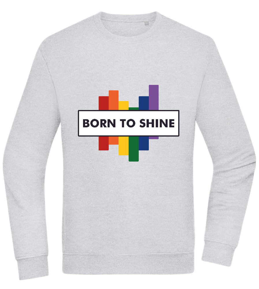 Born to Shine Design - Comfort Essential Unisex Sweater_ORION GREY II_front