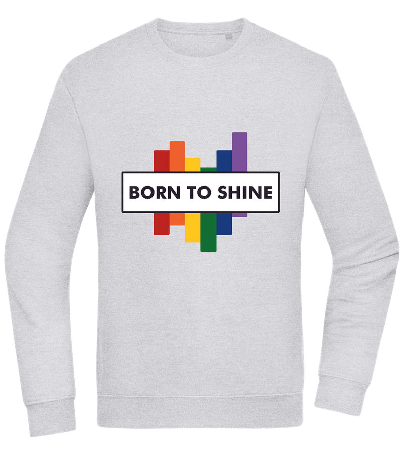 Born to Shine Design - Comfort Essential Unisex Sweater_ORION GREY II_front