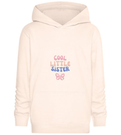 Cool Little Sister Butterfly Pastel Design - Comfort Kids Hoodie_LIGHT PEACH ROSE_front