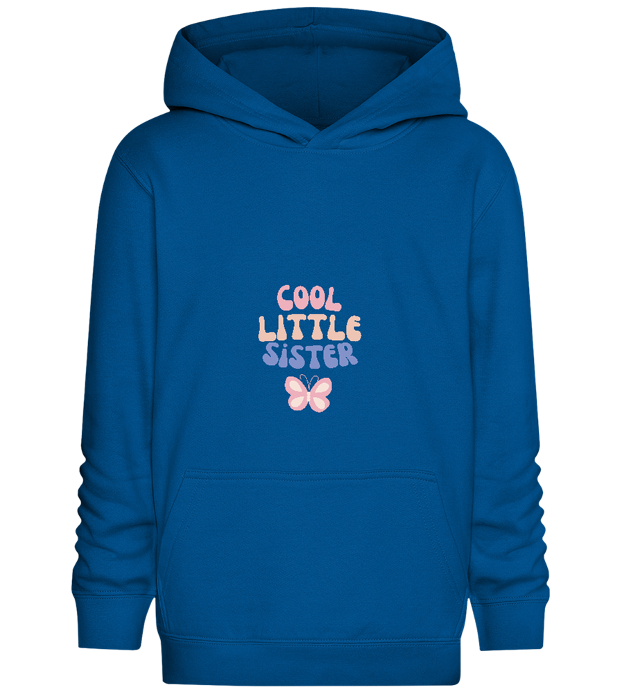 Cool Little Sister Butterfly Pastel Design - Comfort Kids Hoodie_ROYAL_front