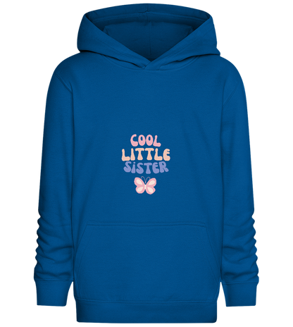 Cool Little Sister Butterfly Pastel Design - Comfort Kids Hoodie_ROYAL_front