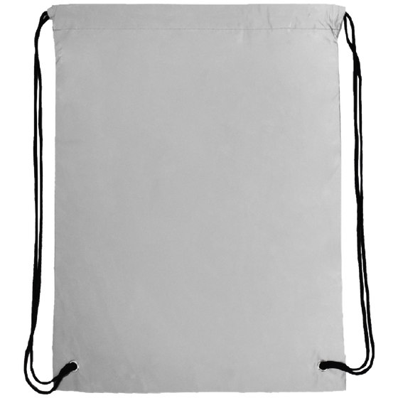 Reflective Drawstring Bag_SILVER_front