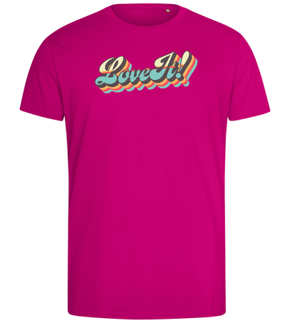 Love It Design - Comfort men's fitted t-shirt_FUCHSIA_front