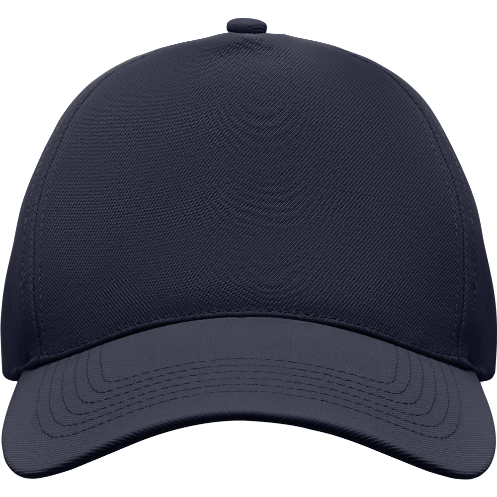 5-Panel Polyester Baseball Cap_BLUE_front