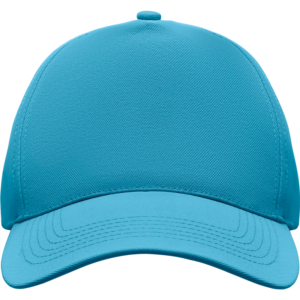 5-Panel Polyester Baseball Cap_TURQUOISE_front