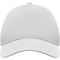 5-Panel Polyester Baseball Cap_WHITE_front