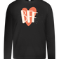 BFF Heart Design - Premium kids long sleeve t-shirt_DEEP BLACK_front