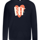 BFF Heart Design - Premium kids long sleeve t-shirt_FRENCH NAVY_front