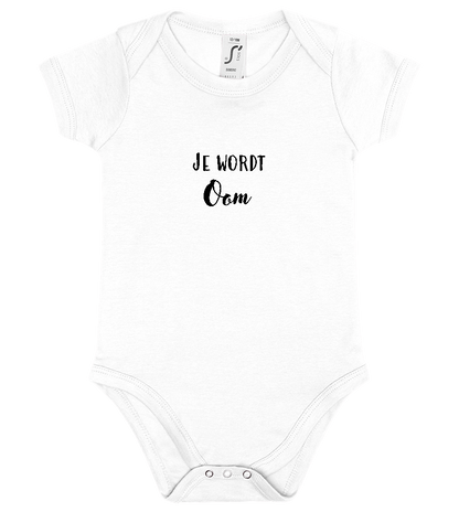 Je Wordt Oom Design - Baby bodysuit_WHITE_front