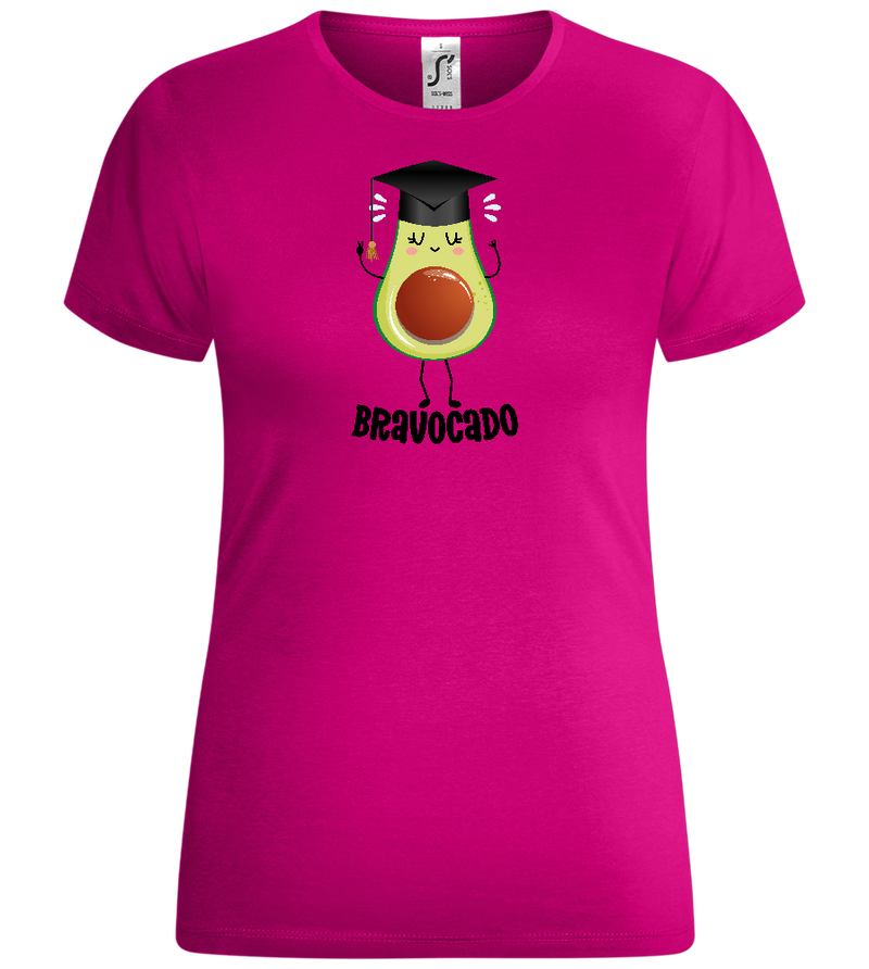 Graduation Bravocado 2 Design - Comfort women's t-shirt_FUCHSIA_front