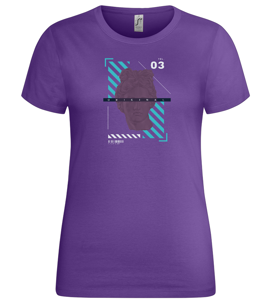 The Original Angel Design - Premium women's t-shirt_DARK PURPLE_front