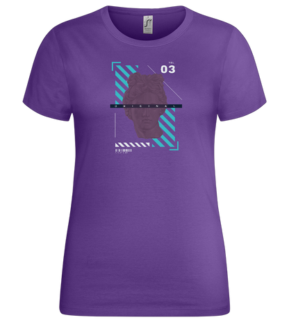 The Original Angel Design - Premium women's t-shirt_DARK PURPLE_front