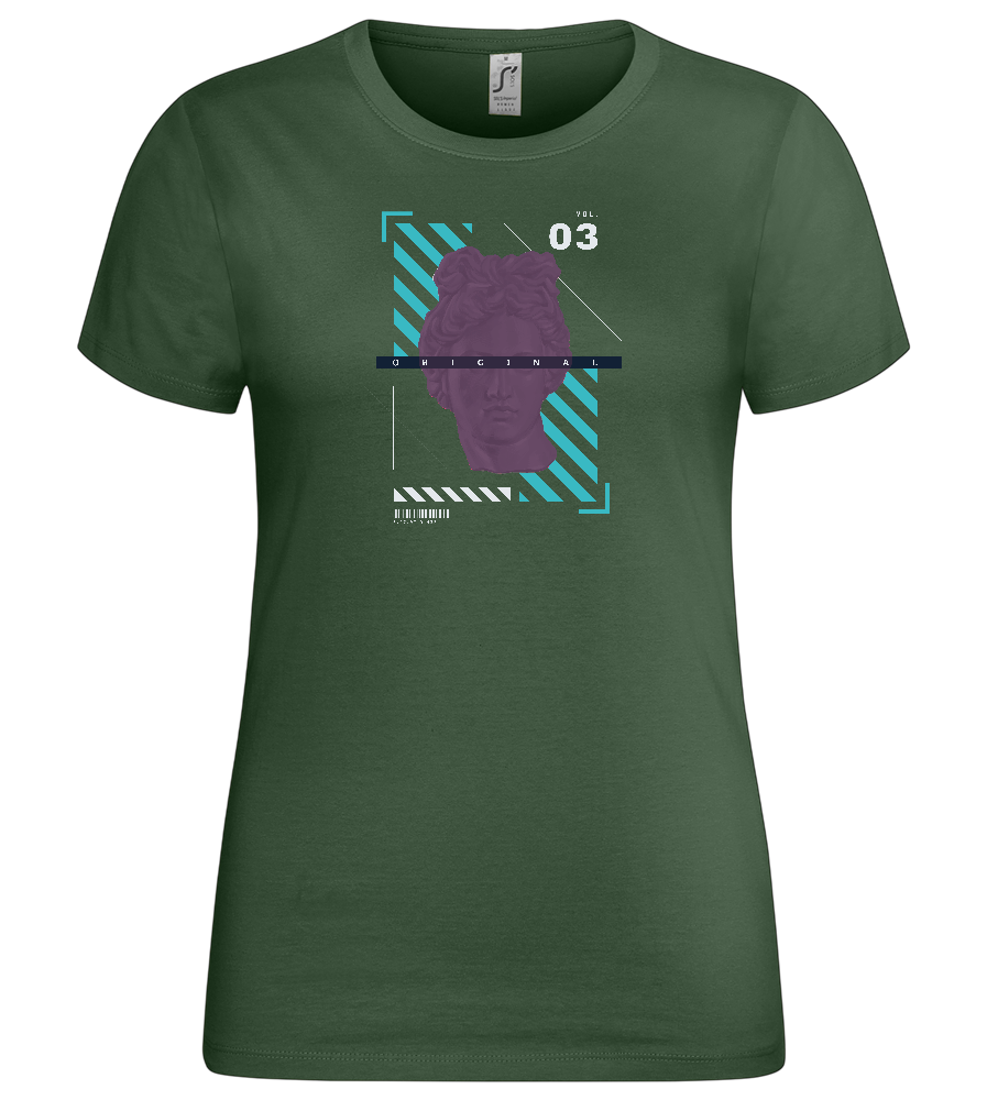 The Original Angel Design - Premium women's t-shirt_GREEN BOTTLE_front