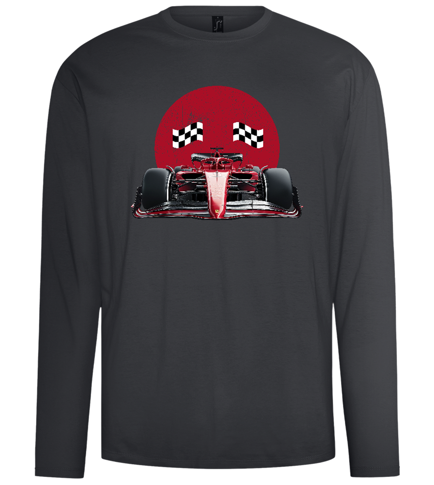 Speed Demon Design - Comfort men's long sleeve t-shirt_DARK GRAY_front