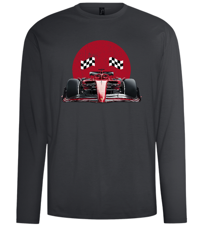 Speed Demon Design - Comfort men's long sleeve t-shirt_DARK GRAY_front