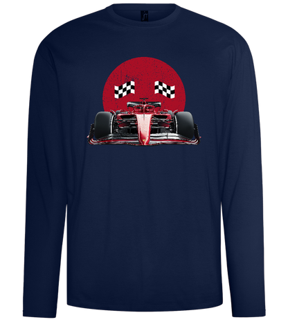 Speed Demon Design - Comfort men's long sleeve t-shirt_MARINE_front