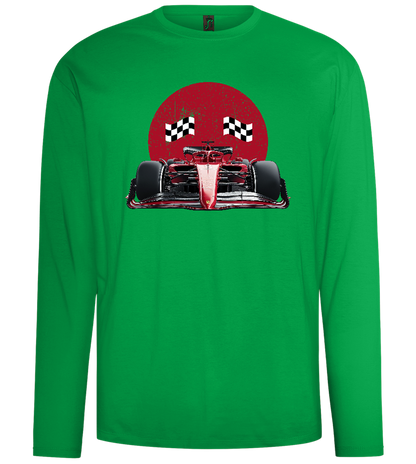 Speed Demon Design - Comfort men's long sleeve t-shirt_MEADOW GREEN_front