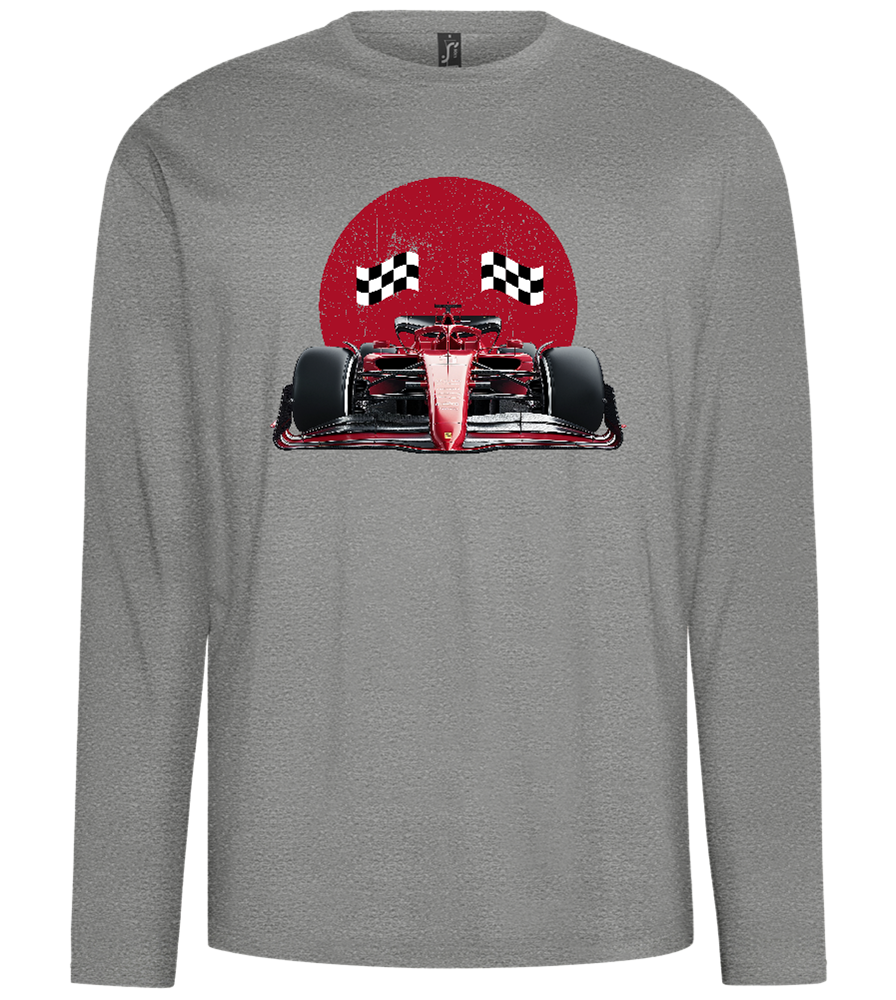 Speed Demon Design - Comfort men's long sleeve t-shirt_ORION GREY_front