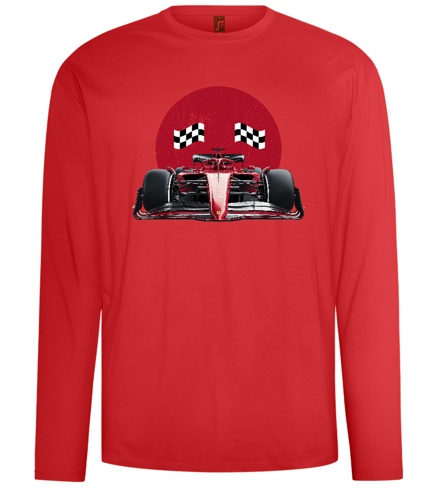 Speed Demon Design - Comfort men's long sleeve t-shirt_RED_front