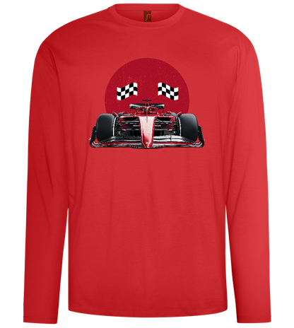 Speed Demon Design - Comfort men's long sleeve t-shirt_RED_front