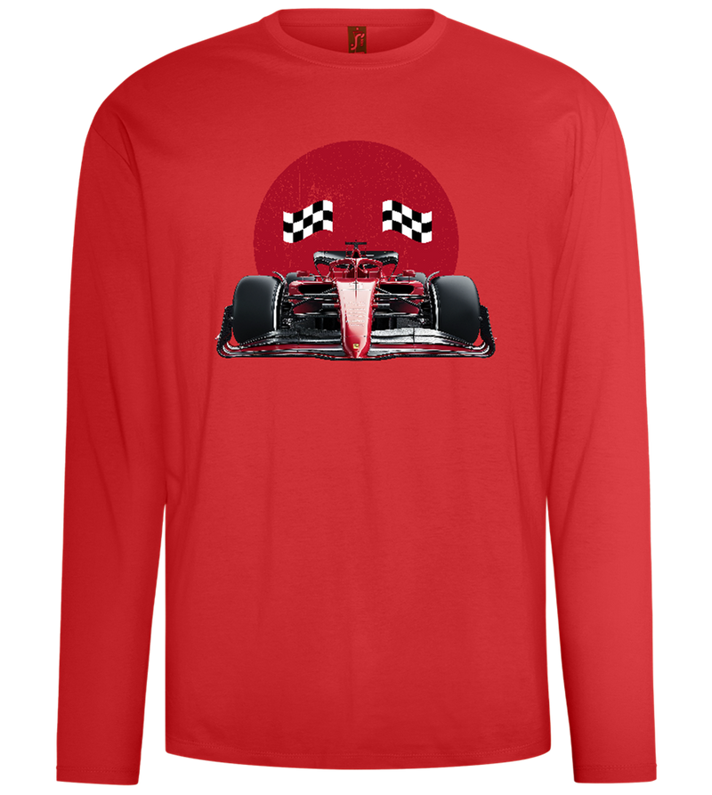 Speed Demon Design - Comfort men's long sleeve t-shirt_RED_front