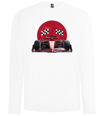 Speed Demon Design - Comfort men's long sleeve t-shirt_WHITE_front