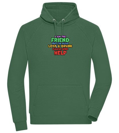 I am the Friend Design - Comfort unisex hoodie_GREEN BOTTLE_front