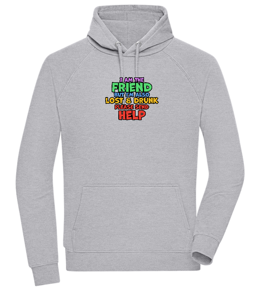 I am the Friend Design - Comfort unisex hoodie_ORION GREY II_front