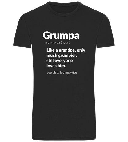 Grumpa Design - Basic Unisex T-Shirt_DEEP BLACK_front