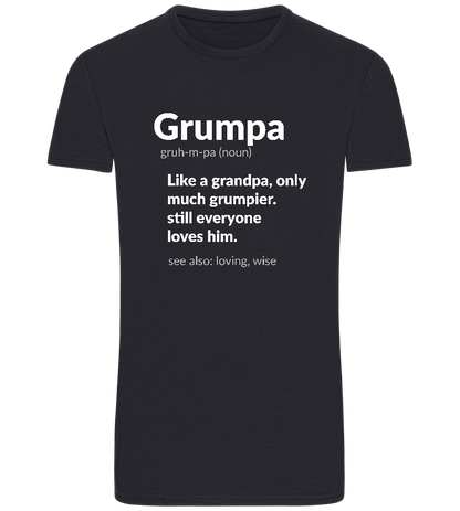 Grumpa Design - Basic Unisex T-Shirt_FRENCH NAVY_front