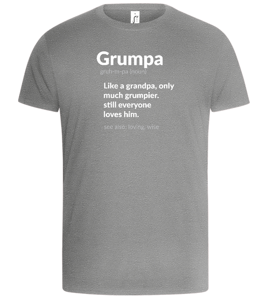 Grumpa Design - Basic Unisex T-Shirt_ORION GREY_front