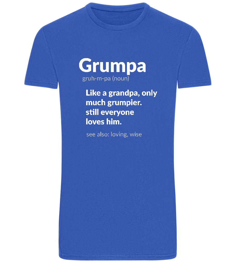 Grumpa Design - Basic Unisex T-Shirt_ROYAL_front