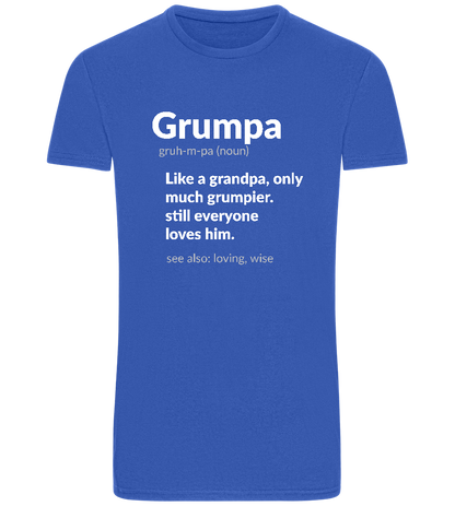 Grumpa Design - Basic Unisex T-Shirt_ROYAL_front