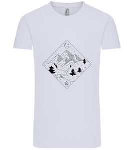 Mountain Landscape Outline Design - Comfort Unisex T-Shirt