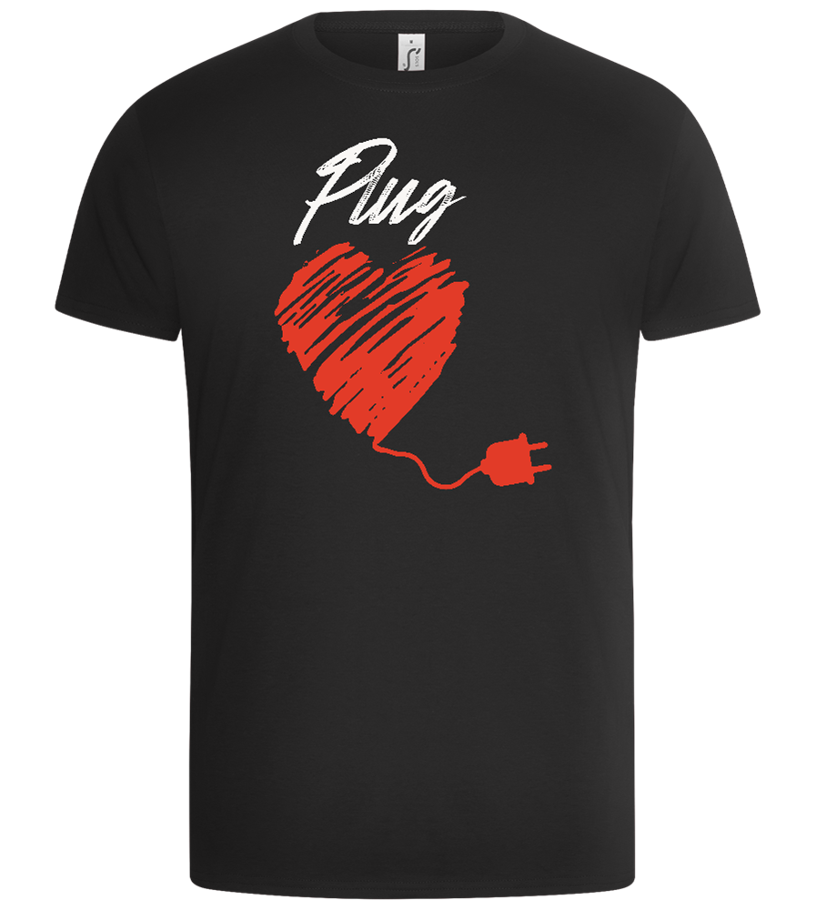 Plug Design - Basic Unisex T-Shirt_DEEP BLACK_front