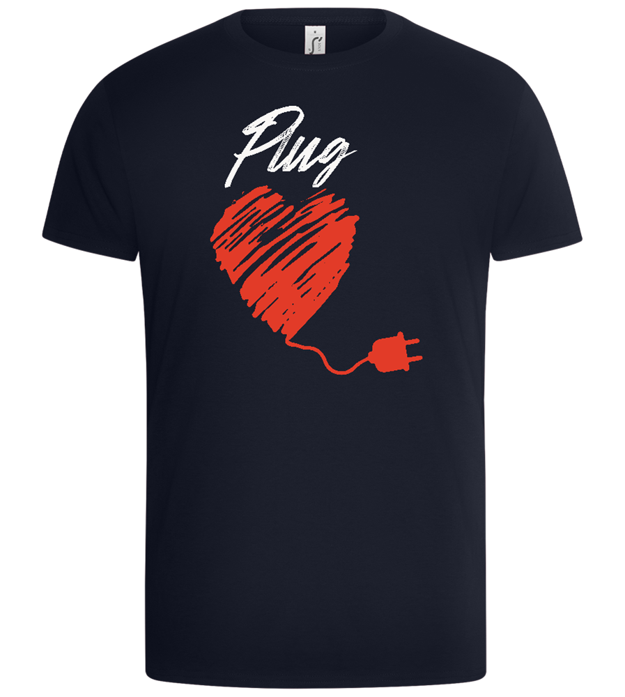 Plug Design - Basic Unisex T-Shirt_FRENCH NAVY_front