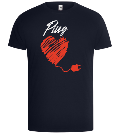 Plug Design - Basic Unisex T-Shirt_FRENCH NAVY_front