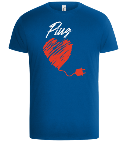 Plug Design - Basic Unisex T-Shirt_ROYAL_front