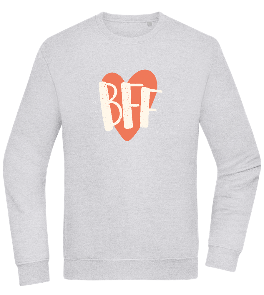 BFF Heart Design - Comfort Essential Unisex Sweater_ORION GREY II_front